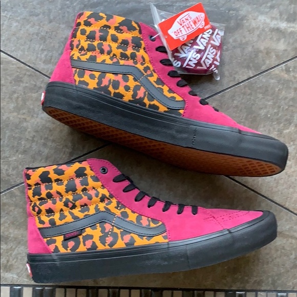 VANS SH8-HI PRO PUNK BEST RED/BLACK MEN’S - Picture 2 of 16